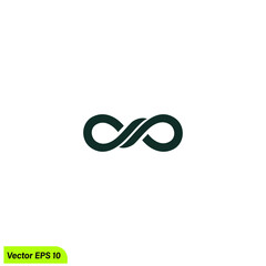 infinity icon  vector illustration 