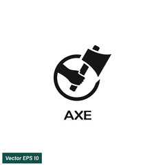 axe icon vector illustration 
