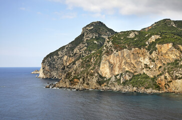 Fototapeta premium Ionian Sea near Palaiokastritsa. Greece