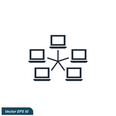 file transfer or networking icon vector illustration simple design element