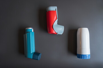 Different types of asthma inhalers 