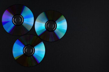 multi-colored and colorful CD