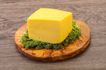 Yellow tilsiter cheese dairy product