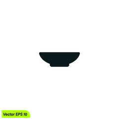 bowl ceramic icon vector illustration simple design element