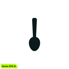 spoon icon vector illustration simple design element
