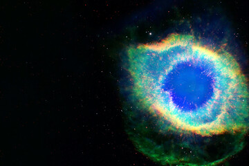 Galaxy of unusual shape. Elements of this image were furnished by NASA.