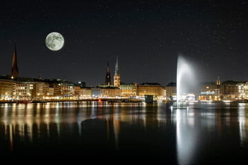 Hamburg bei Nacht
