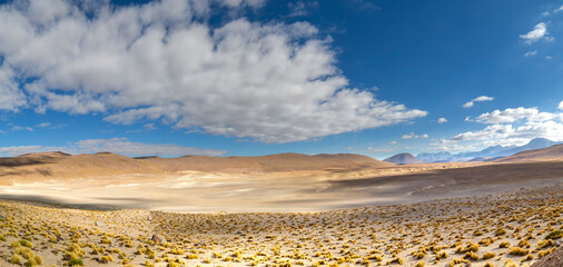 View from the scenic road to El Tatio Geysers, Chile
