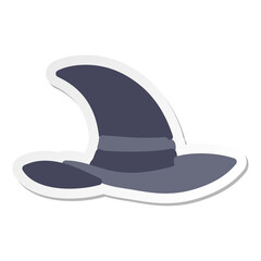 spooky witch hat sticker