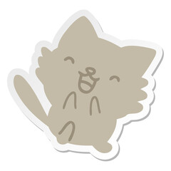 cute little cat sticker