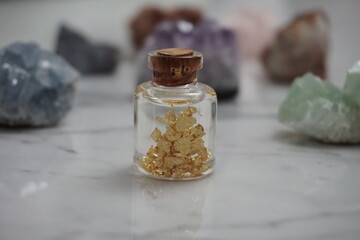 Solid Gold on a 2 centimeter jar