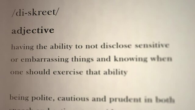 Discreet Definition