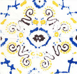 Shawl Boho Fabric. Ombre Rug Artistic Ikat