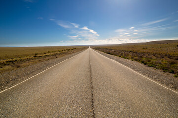 Fototapeta na wymiar Patagonia, scenic road from Rio Gallego to Perito Moreno, Argentina
