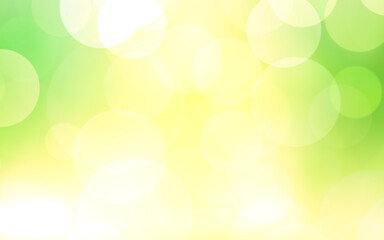 Green white and yellow luxury focus blur background. Abstract bokeh soft light gradient for concept ecology with graphic design poster banner and backdrop.