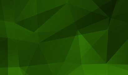 Fototapeta na wymiar Green gradient Abstract Triangle Background. 3D Triangles. Modern Wallpaper.