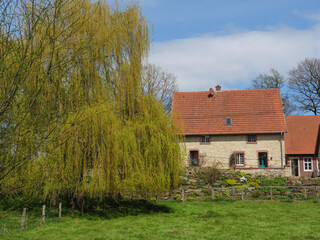 Fototapeta premium Das Dorf Darfeld in den Baumbergen