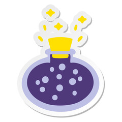 bubbling potion bottle sticker
