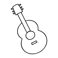 an acoustic guitar