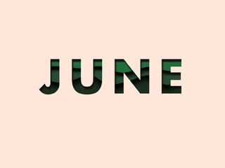 Obraz premium June_months of the year