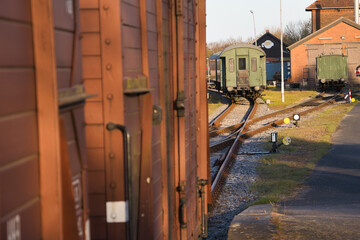 Fototapeta na wymiar Old rail cars