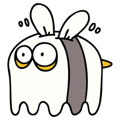 bee in ghost costume