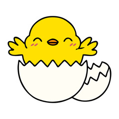 baby bird hatching from egg