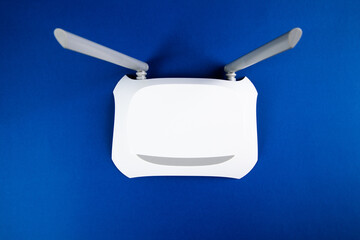 wi-fi adapter on a blue background