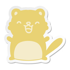 cute little cat sticker