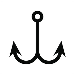 two hook anchor icon