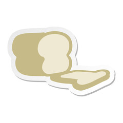 sliced loaf of bread sticker
