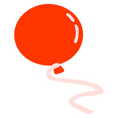 cartoon balloon floating