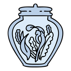 jar of spell ingredients