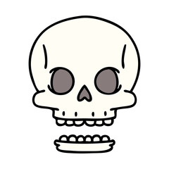 spooky halloween skull