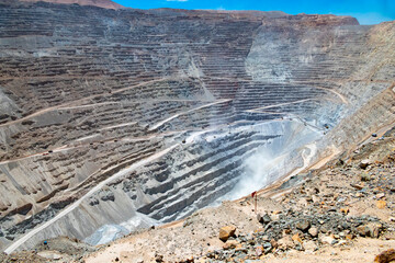 Chuquicamata, biggest open pit copper mine, Calama, Chile