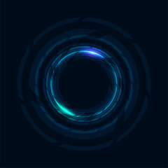 Abstract energy circles.