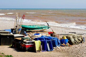 Budleigh Salterton Beach, Devon, England