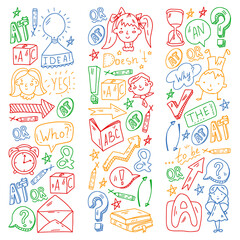 English course. E-learning, online education. English language