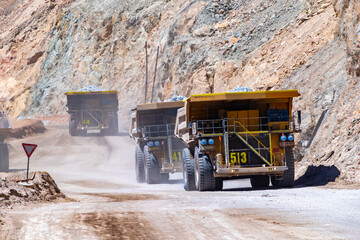 Fototapeta na wymiar Chuquicamata, biggest open pit copper mine, Calama, Chile