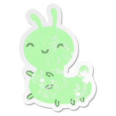 cute cartoon bug grunge sticker
