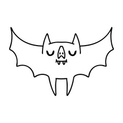 cute spooky halloween bat