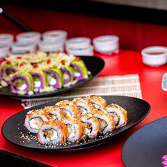 sushi rico delicioso plato deleite restaurante