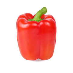 Bulgarian pepper, red, isolated on a white background
