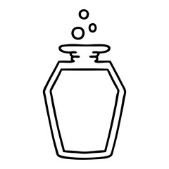 cartoon potion bottle