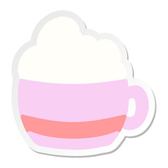 coffee cup sticker