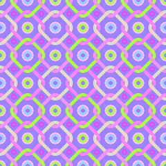 Seamless pastel pattern in 60s style. Squares. Stylish multicolored template for fabric or cards. Wrapping paper pattern. Multicolor backdrop. Textile design. Fashionable color combinations. Vector.