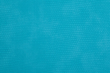 Fototapeta na wymiar Turquoise fake snake skin pattern as background