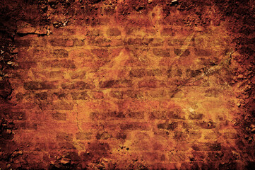 Grunge old weathered brick wall. Suitable for background.