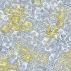 Naklejka premium Abstract fractal background Brown Spiral Oriental Garden computer-generated image.