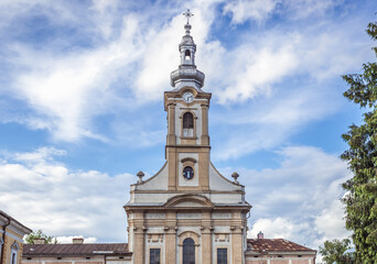 Fototapeta na wymiar Charles Borromeo catholic church in Sighetu Marmatiei town, Romania